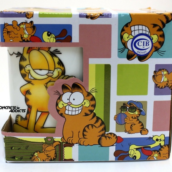 Garfield Ceramic Coffee Mug Cup in Gift Box Comic - Picture 2 of 7